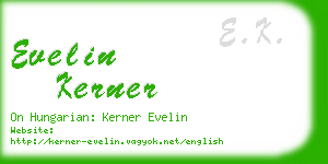 evelin kerner business card